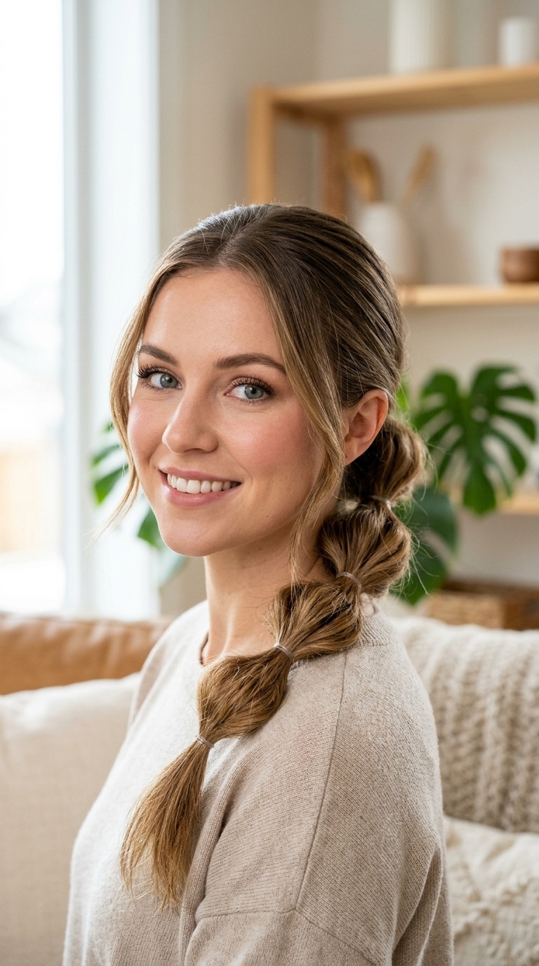 Low Bubble Ponytail