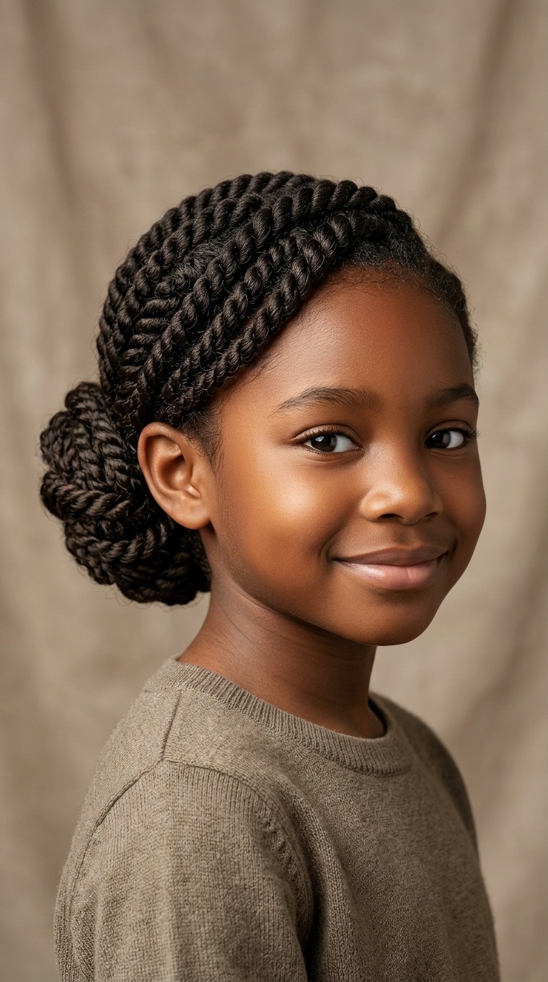 Low Bun Twists