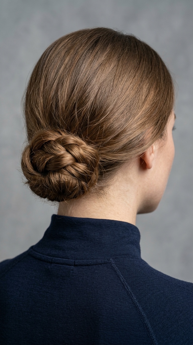 Low Chignon or Nape Bun