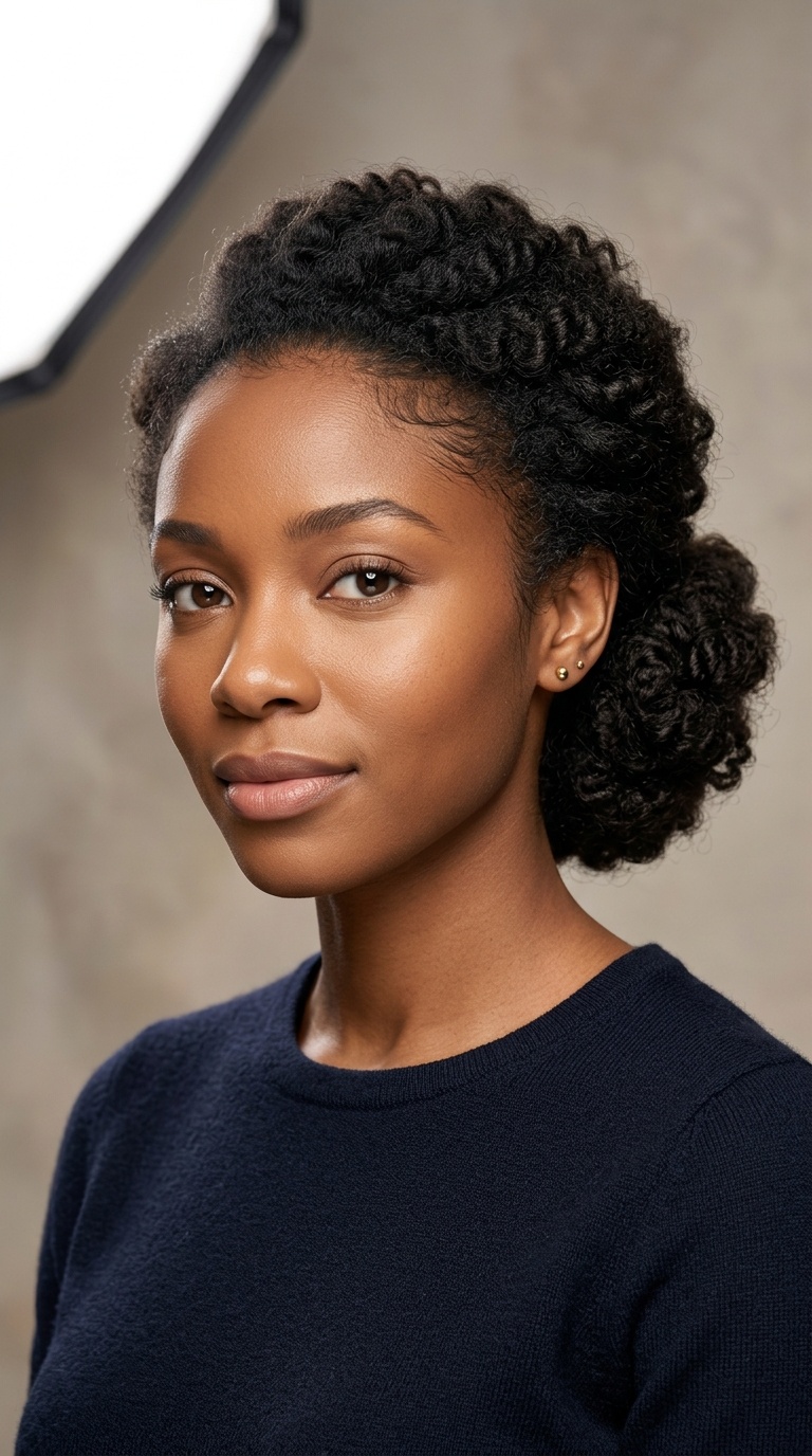 Low Chignon with Natural Volume
