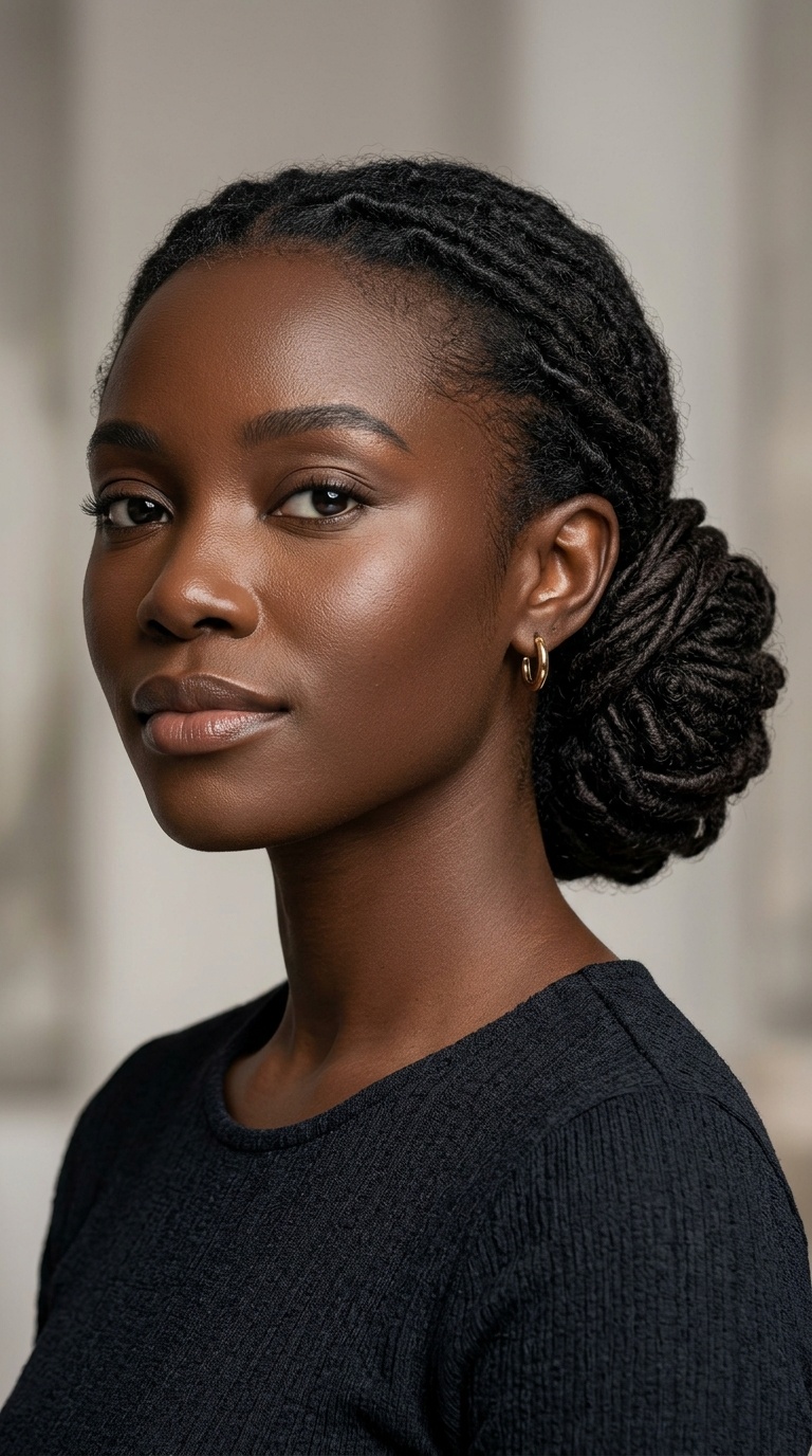 Low Chignon with Wrapped Detail
