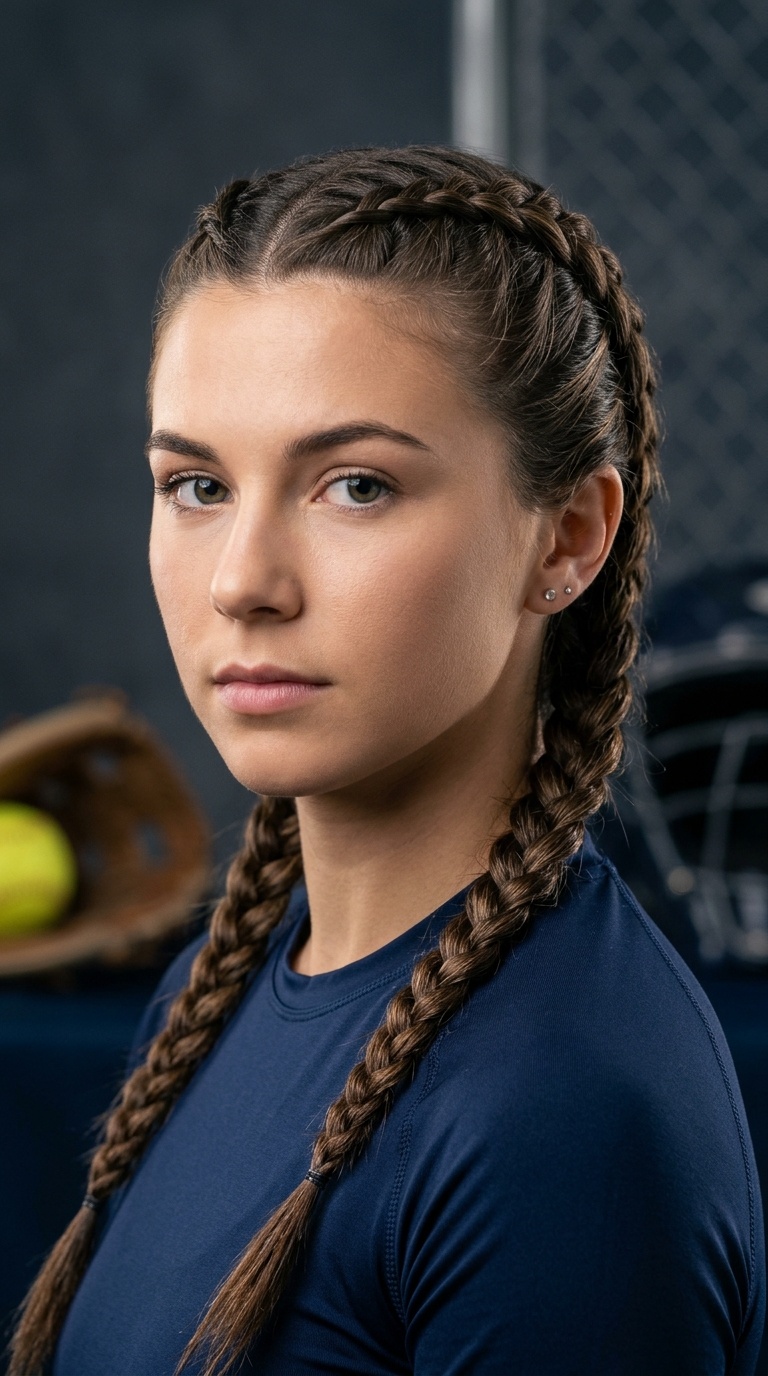 Low Double Dutch Braids