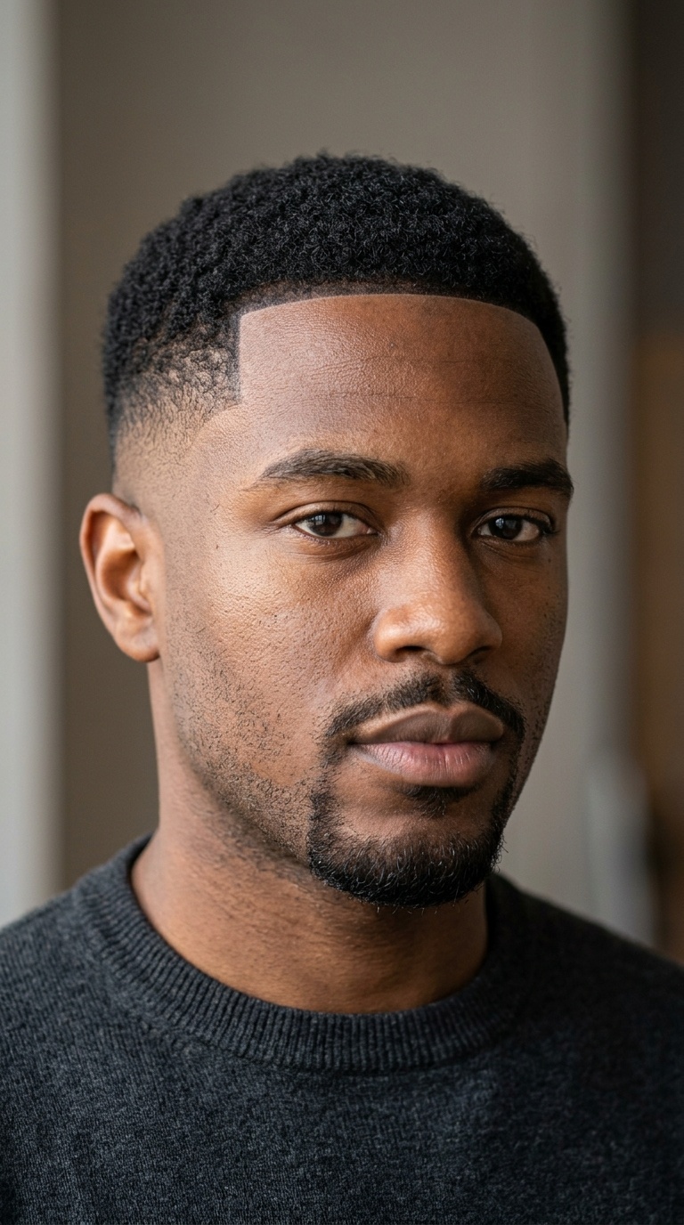 Low Drop Fade with Arched Line-Up