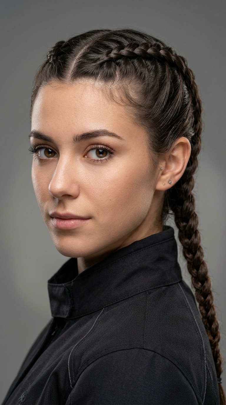 Low Dutch Braids