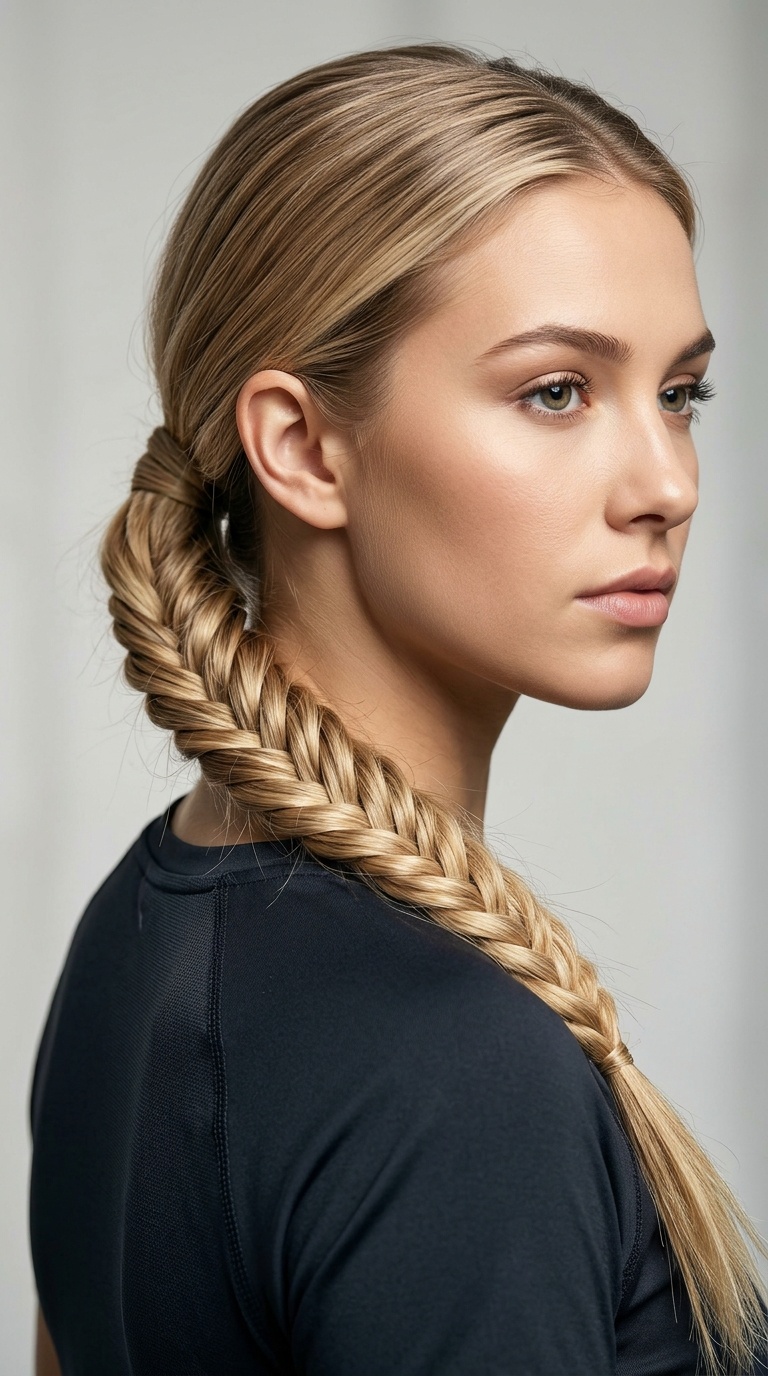 Low Fishtail Braid