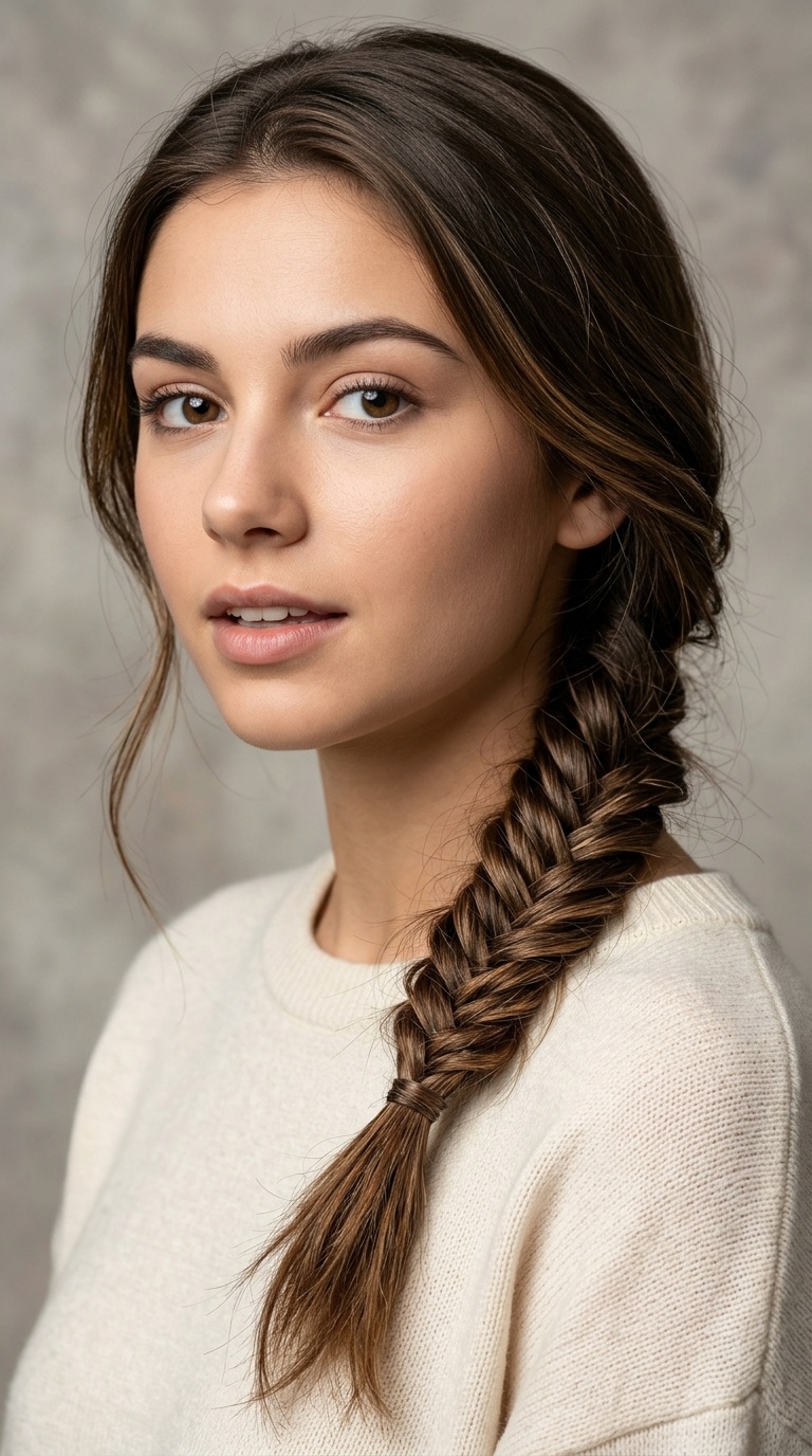 Low Fishtail Braid