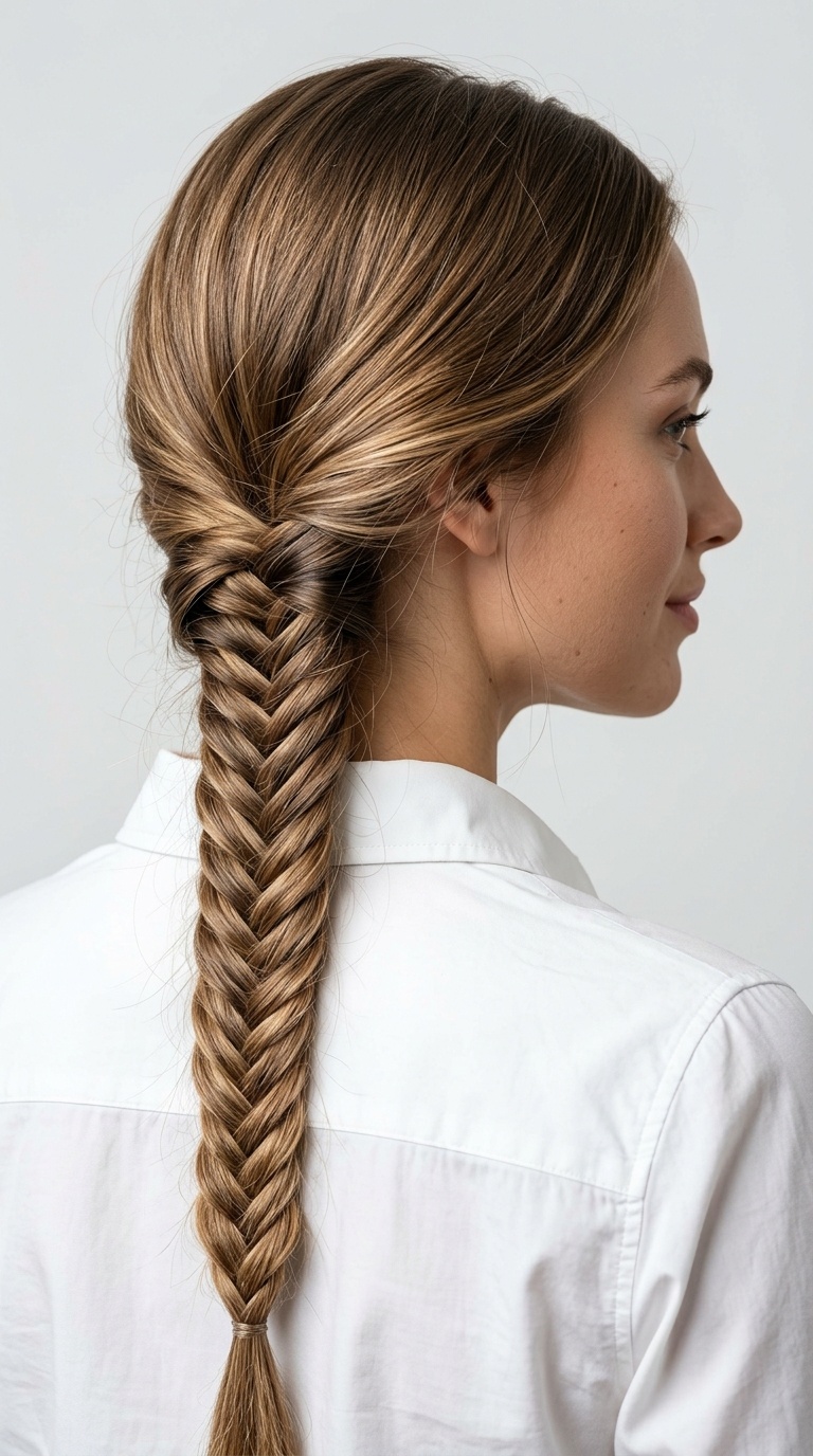 Low Fishtail Braid