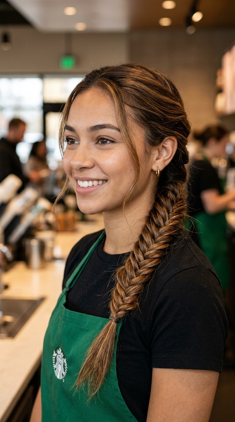 Low Fishtail Braid