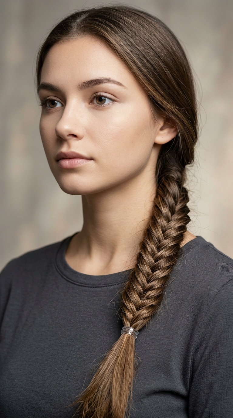 Low Fishtail Braid