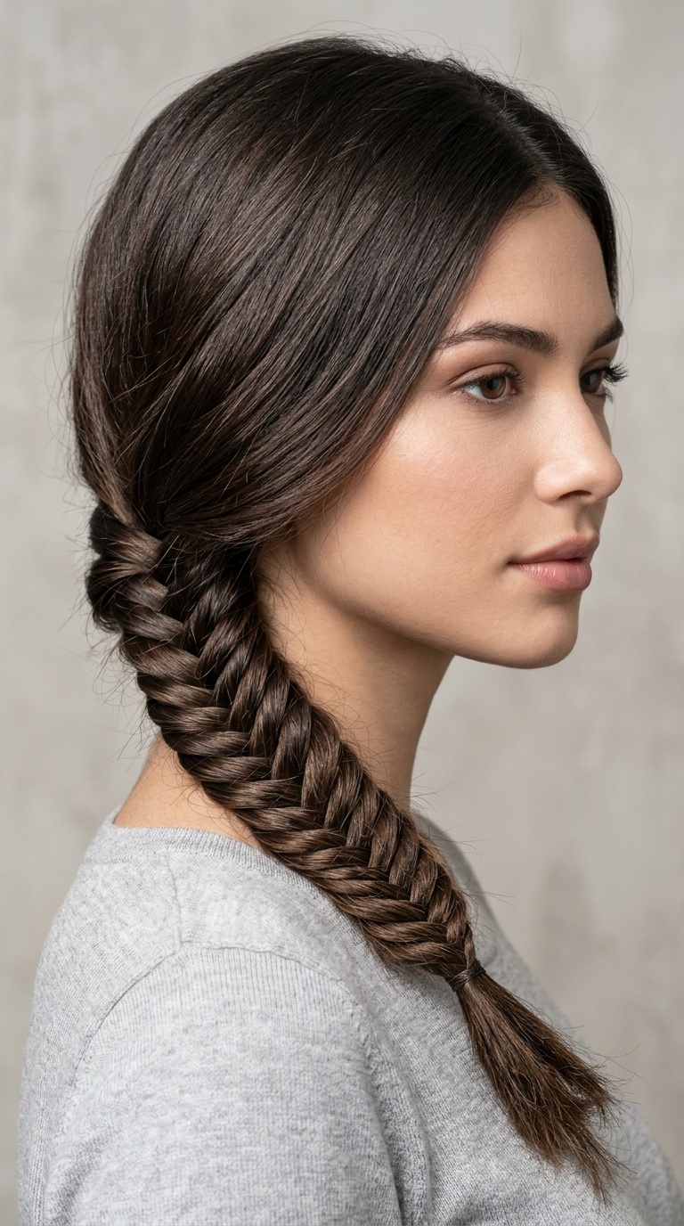 Low Fishtail Braid