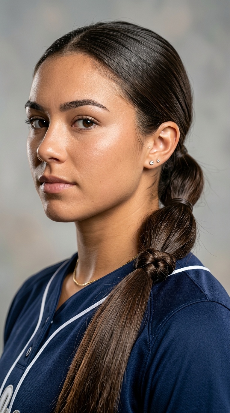 Low Knotted Ponytail