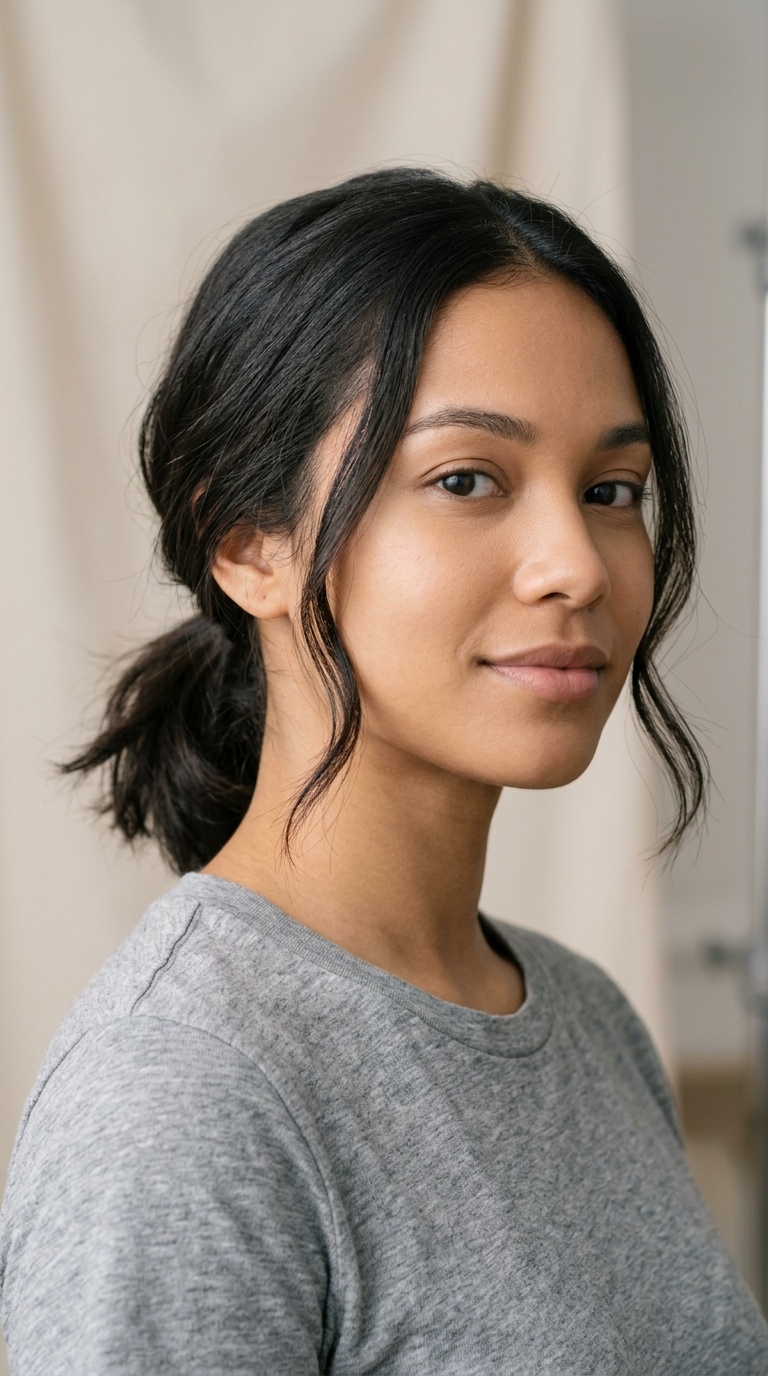 Low Loose Ponytail