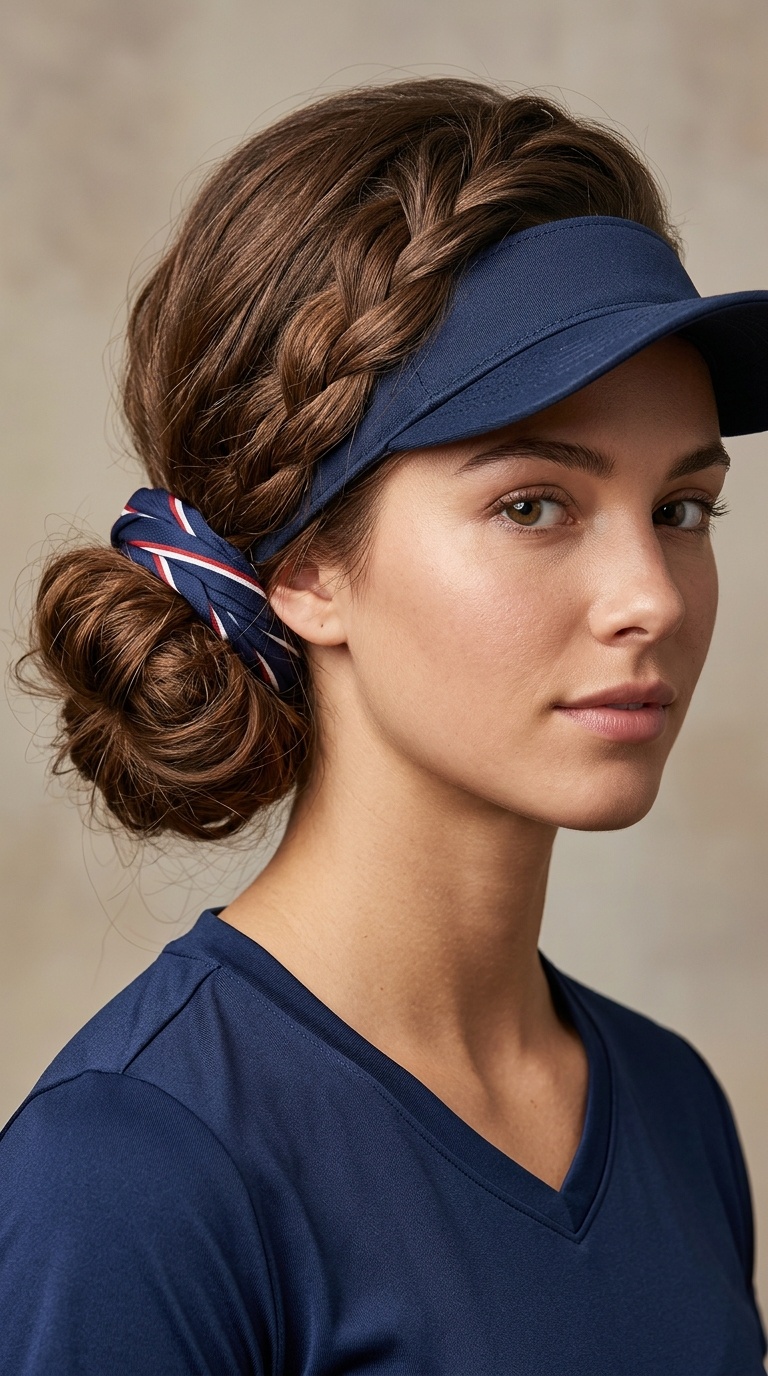 Low Messy Bun with Wrap