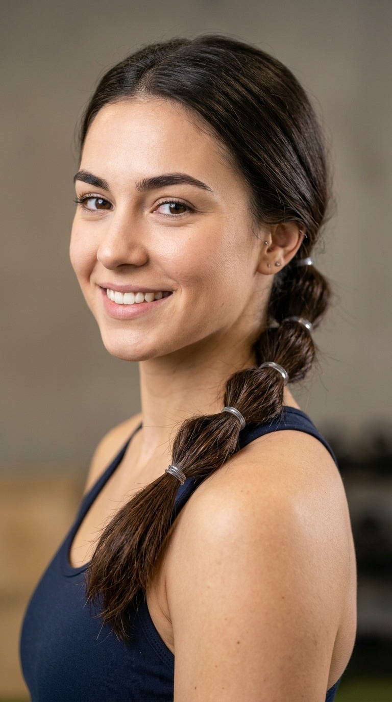Low Nape Bubble Braid