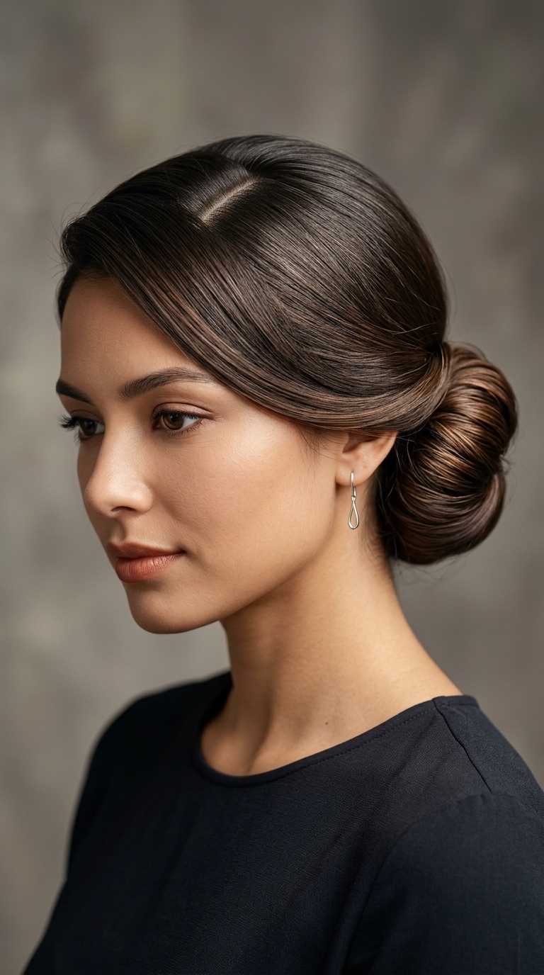 Low Polished Chignon