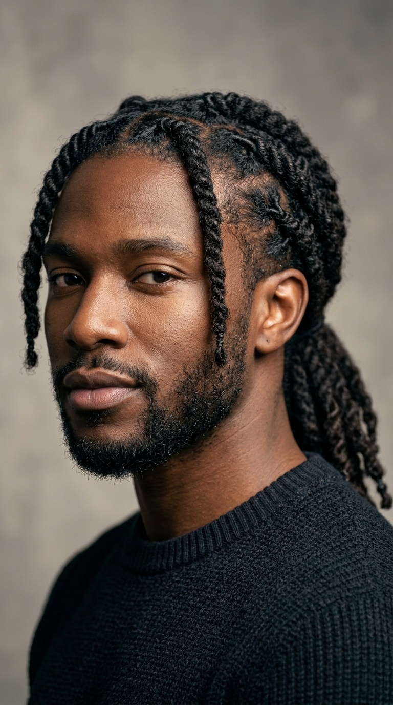 Low Ponytail Twists