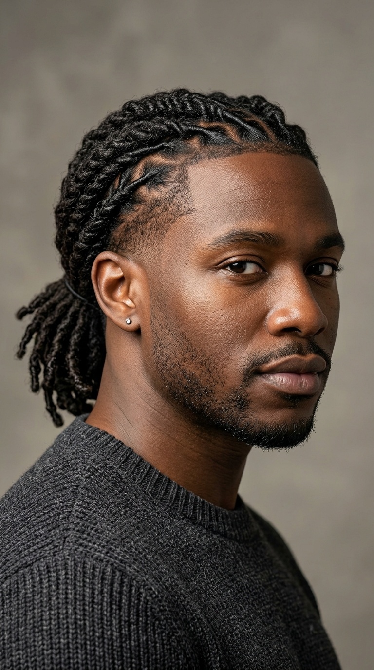 Low Ponytail with Nape Taper