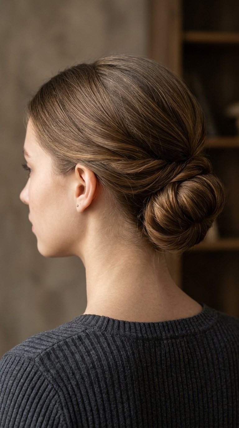 Low Rolled Chignon