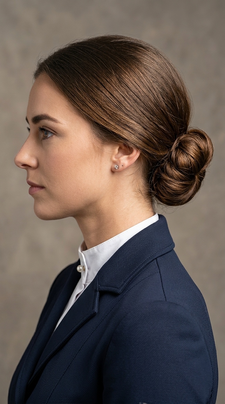 Low Rolled Chignon