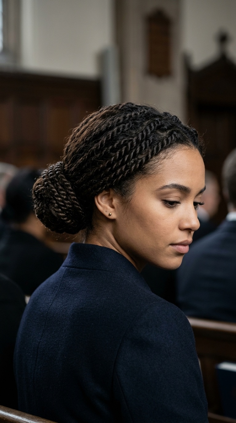 Low Rope-Twist Bun