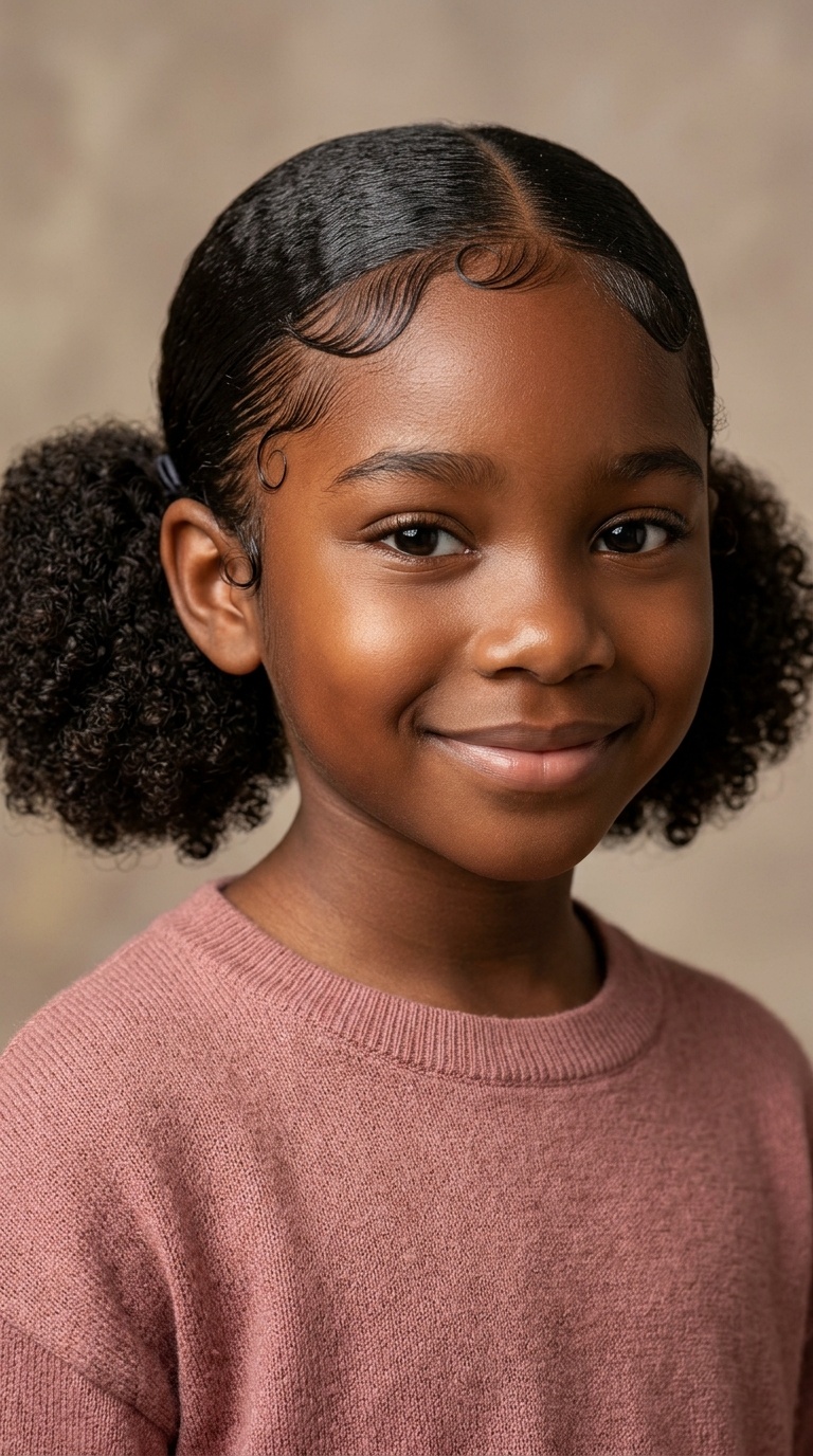 Low Side Puffs with Swooped Edges