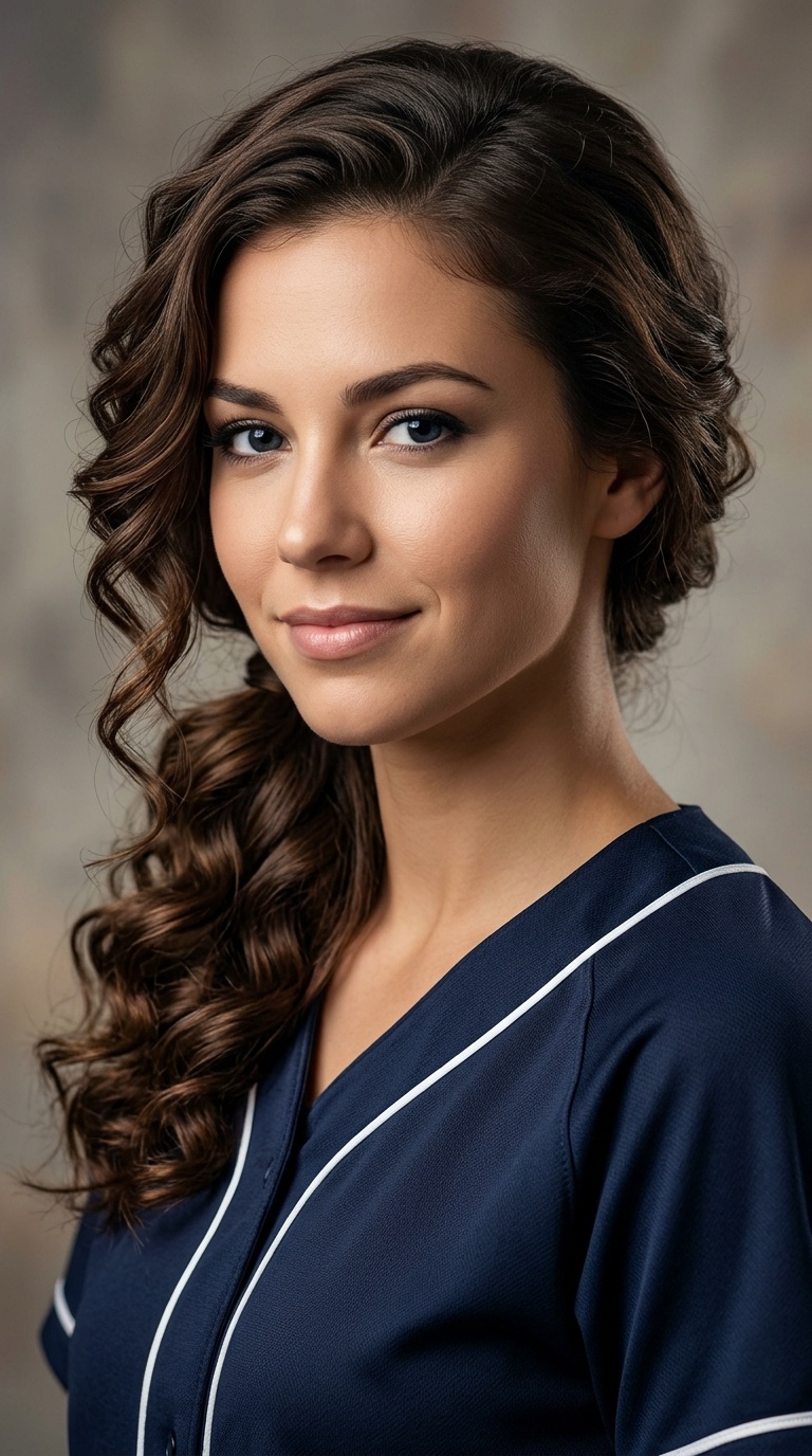 Low Side-Swept Curls