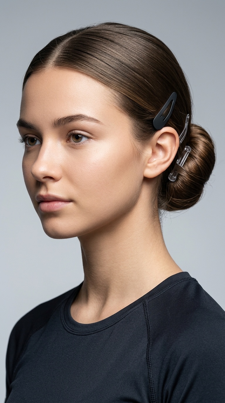 Low Sleek Bun with Grip