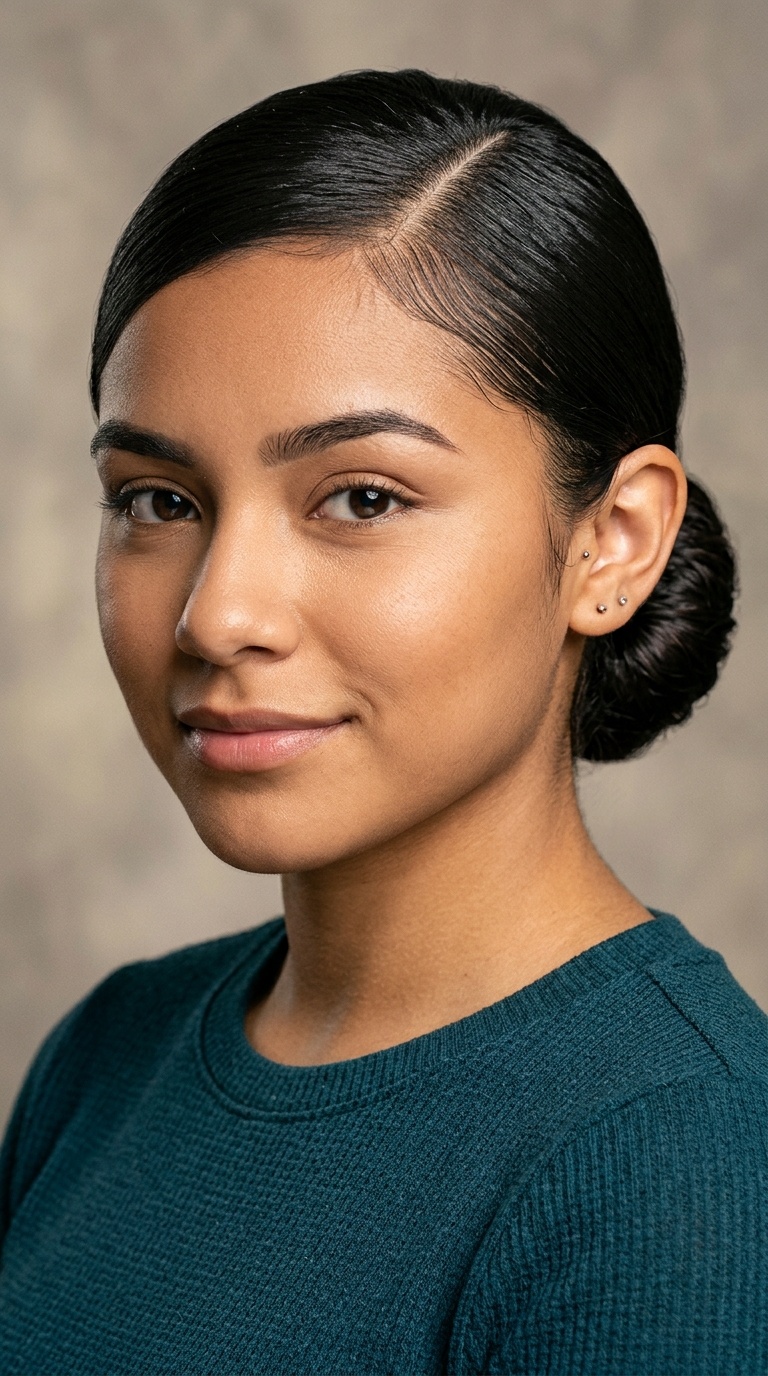 Low Sleek Bun with 