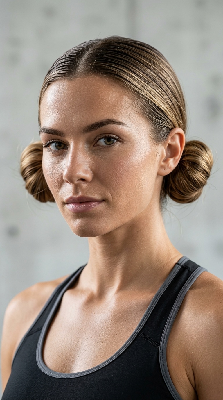 Low Sleek Space Bun Duo