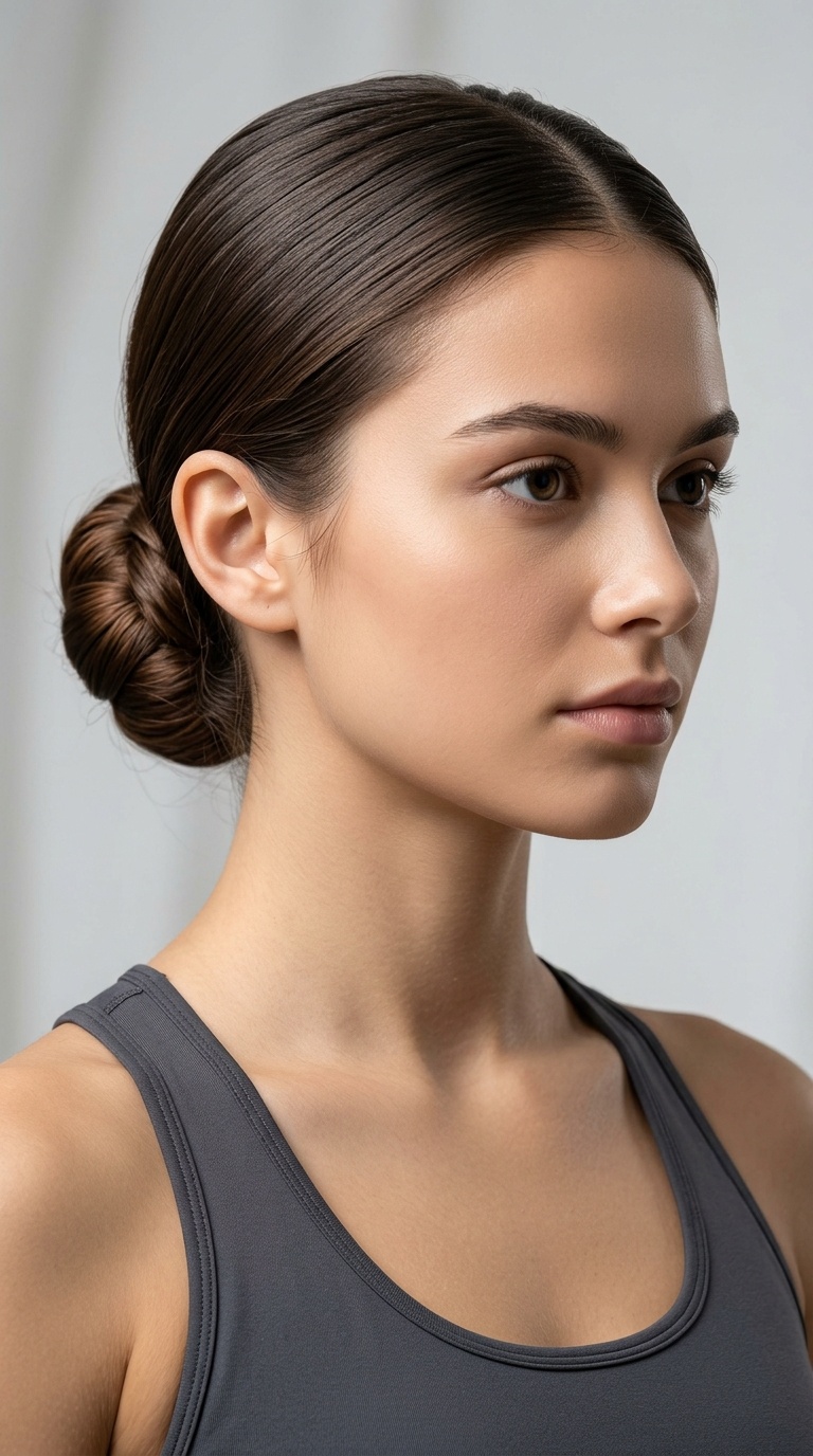 Low Slicked Bun