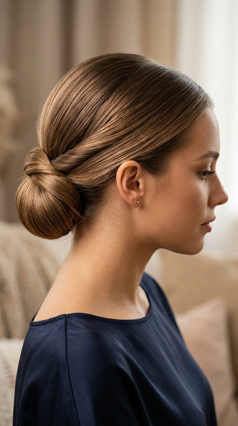 Low Smooth Chignon