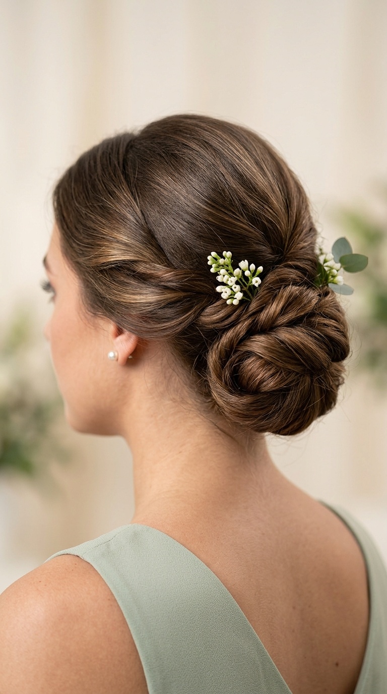 Low Sweeping Chignon
