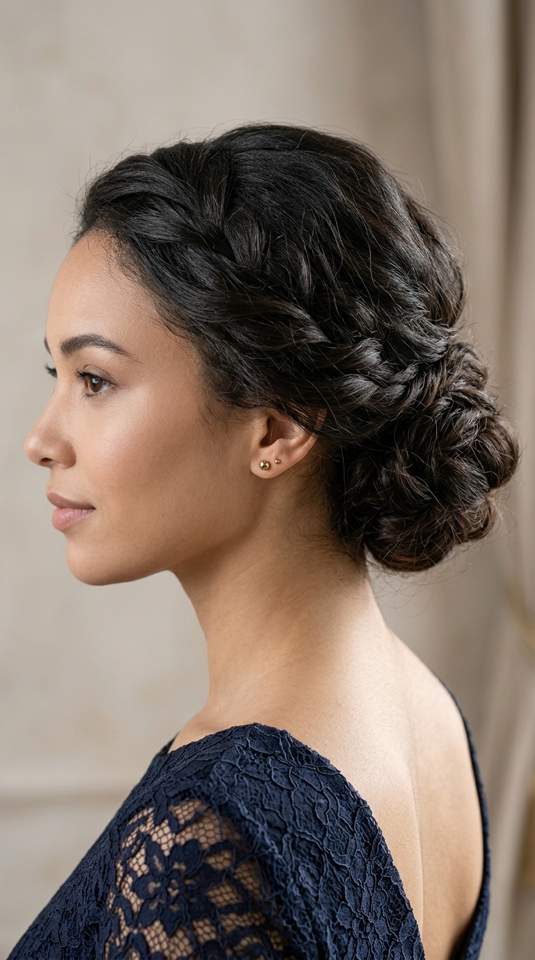 Low Textured Chignon