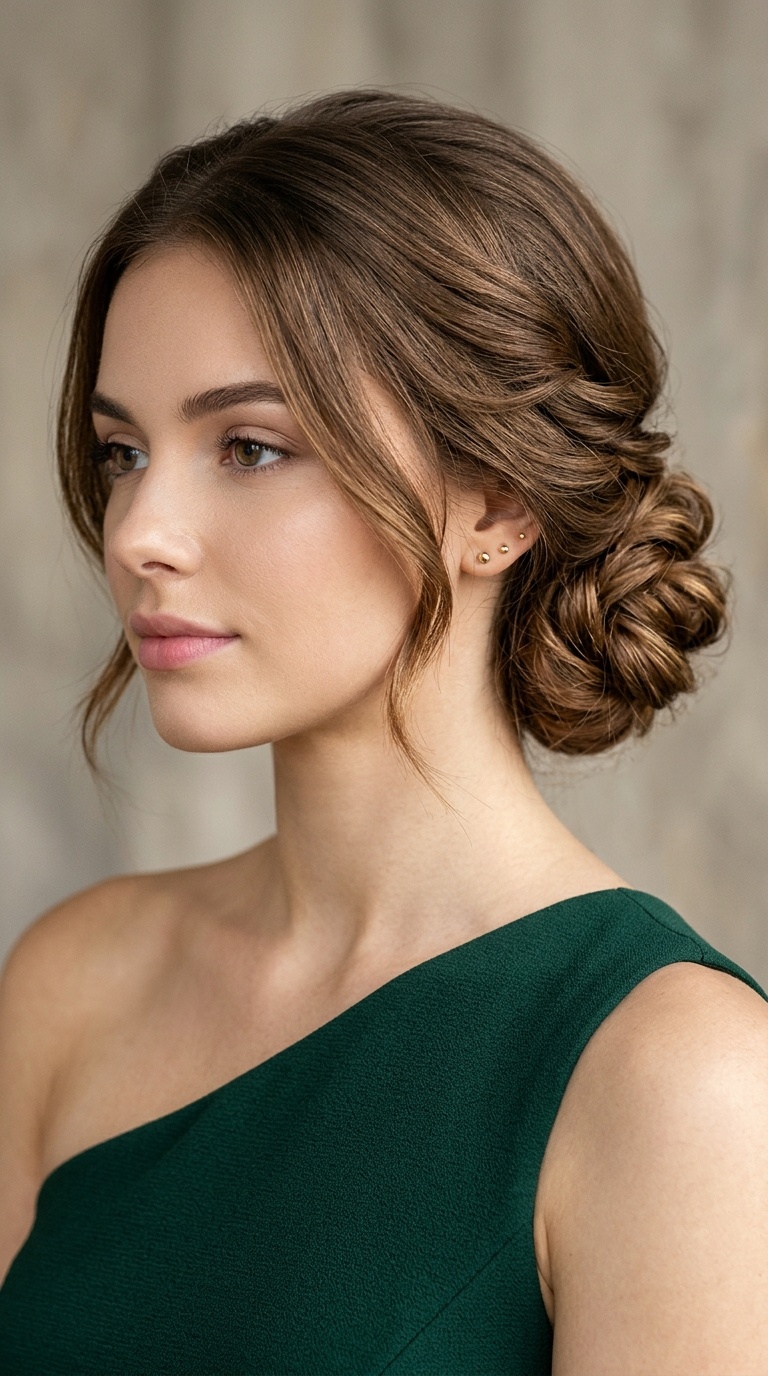 Low Textured Chignon