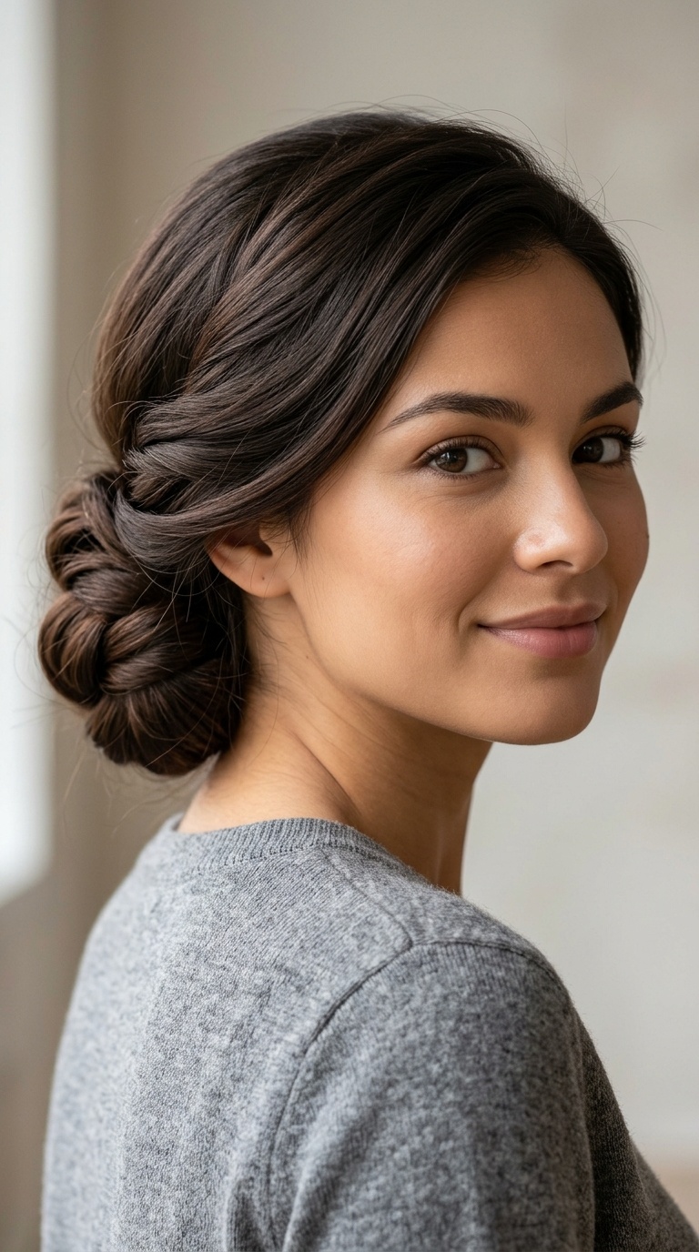 Low Twisted Chignon