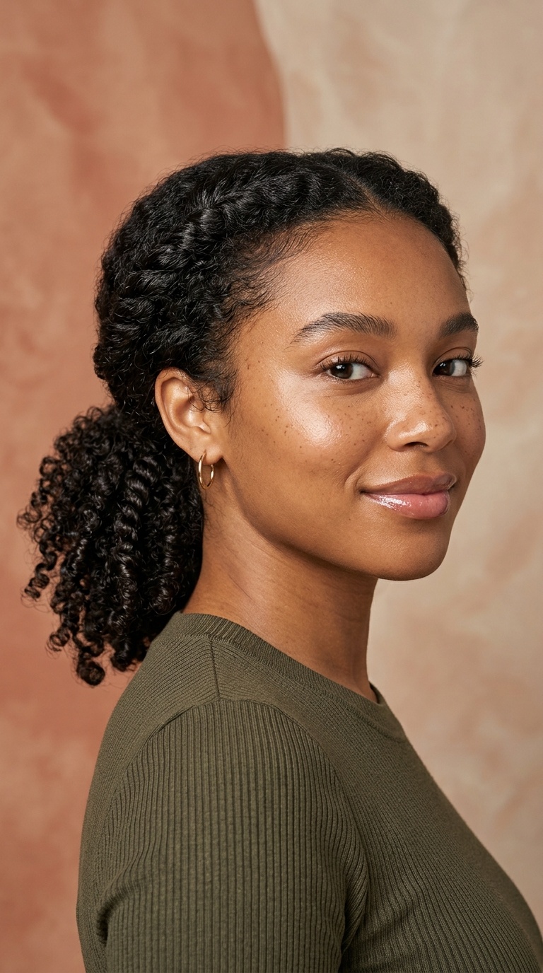 Low Twisted Ponytail