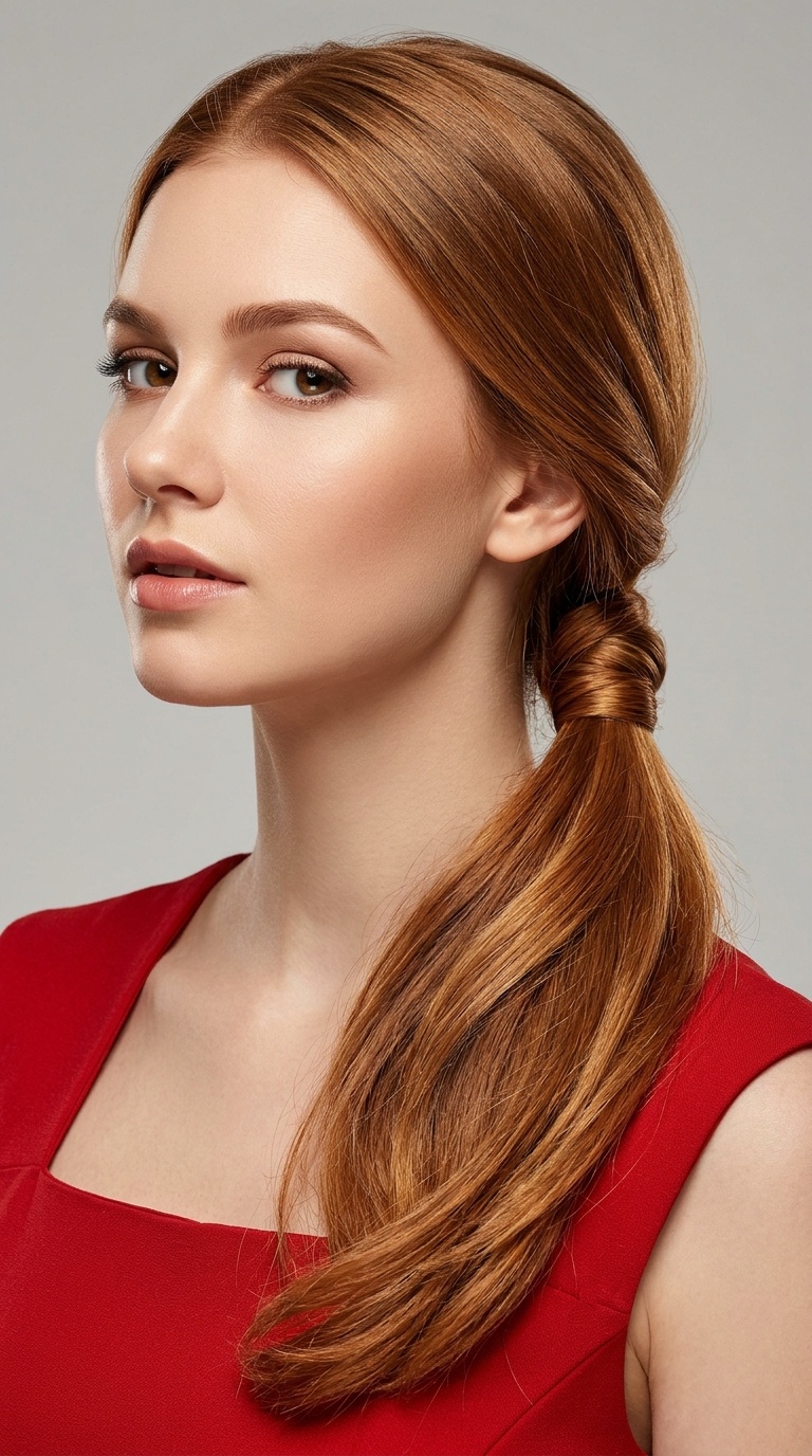 Low Twisted Ponytail