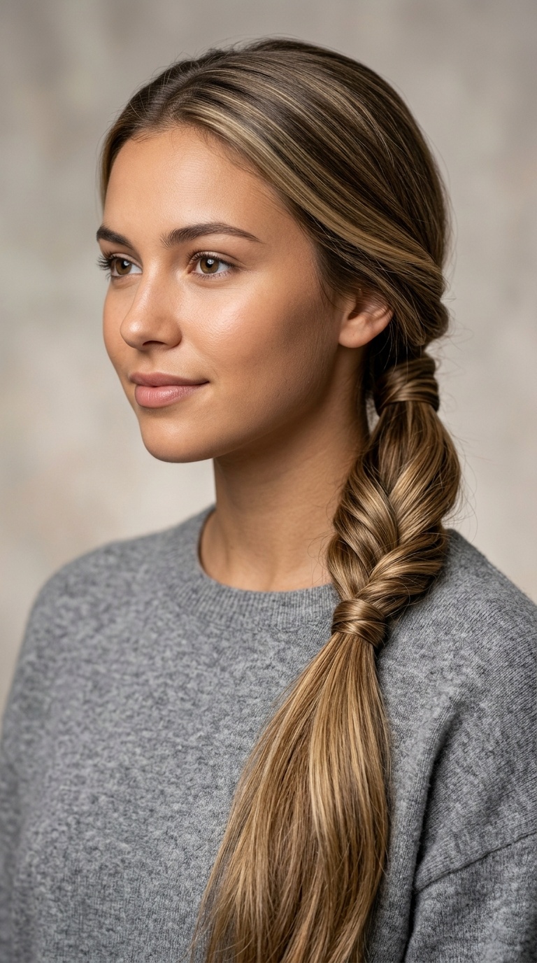 Low Twisted Ponytail