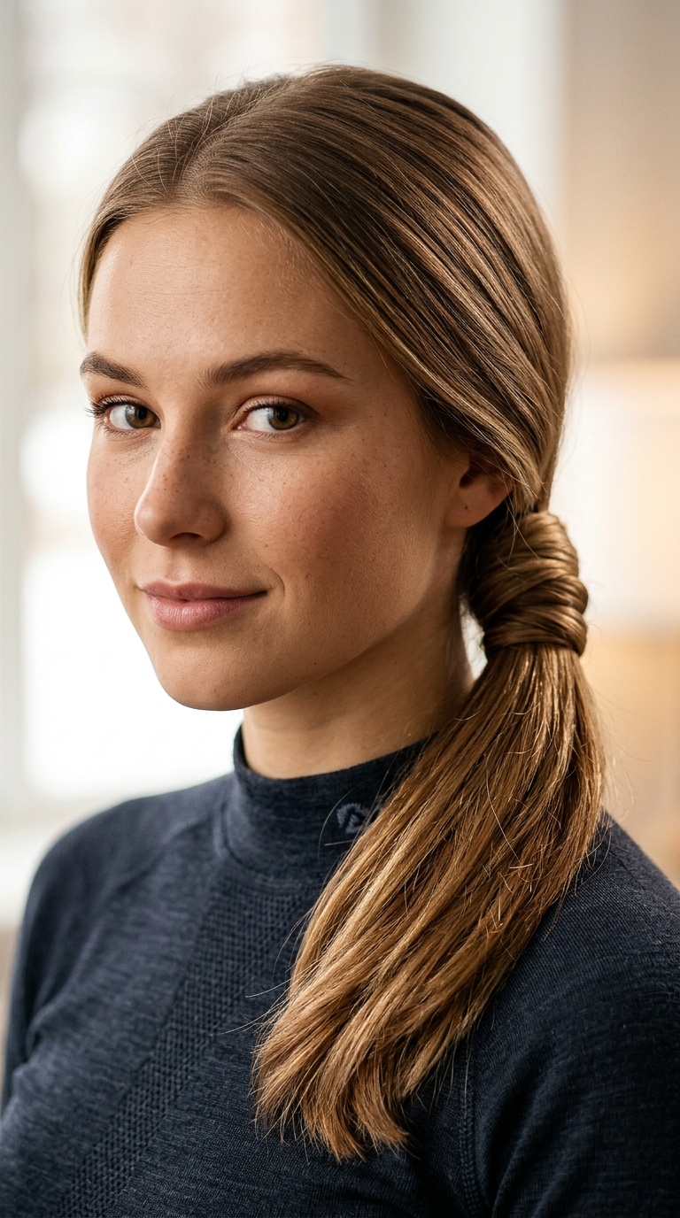 Low Wrapped Ponytail