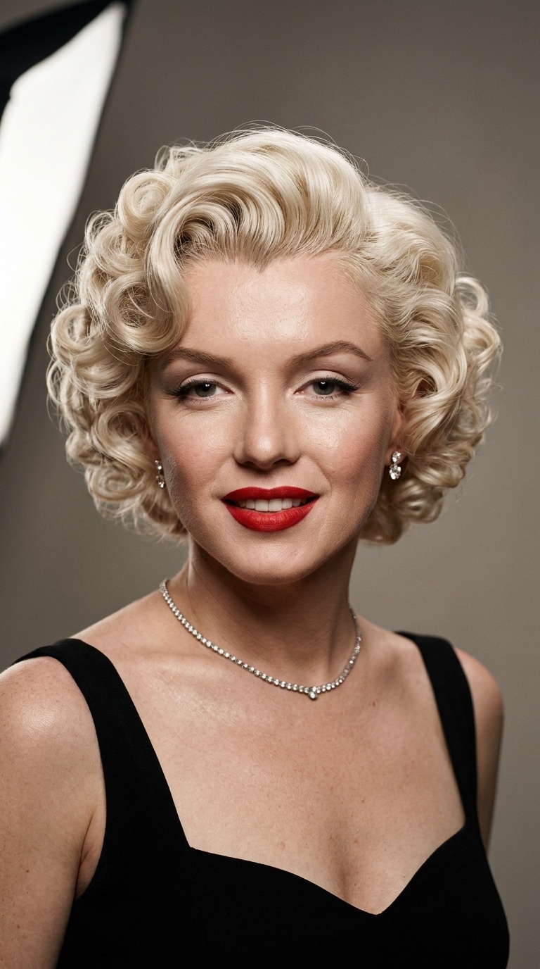 Marilyn Monroe Pin Curls