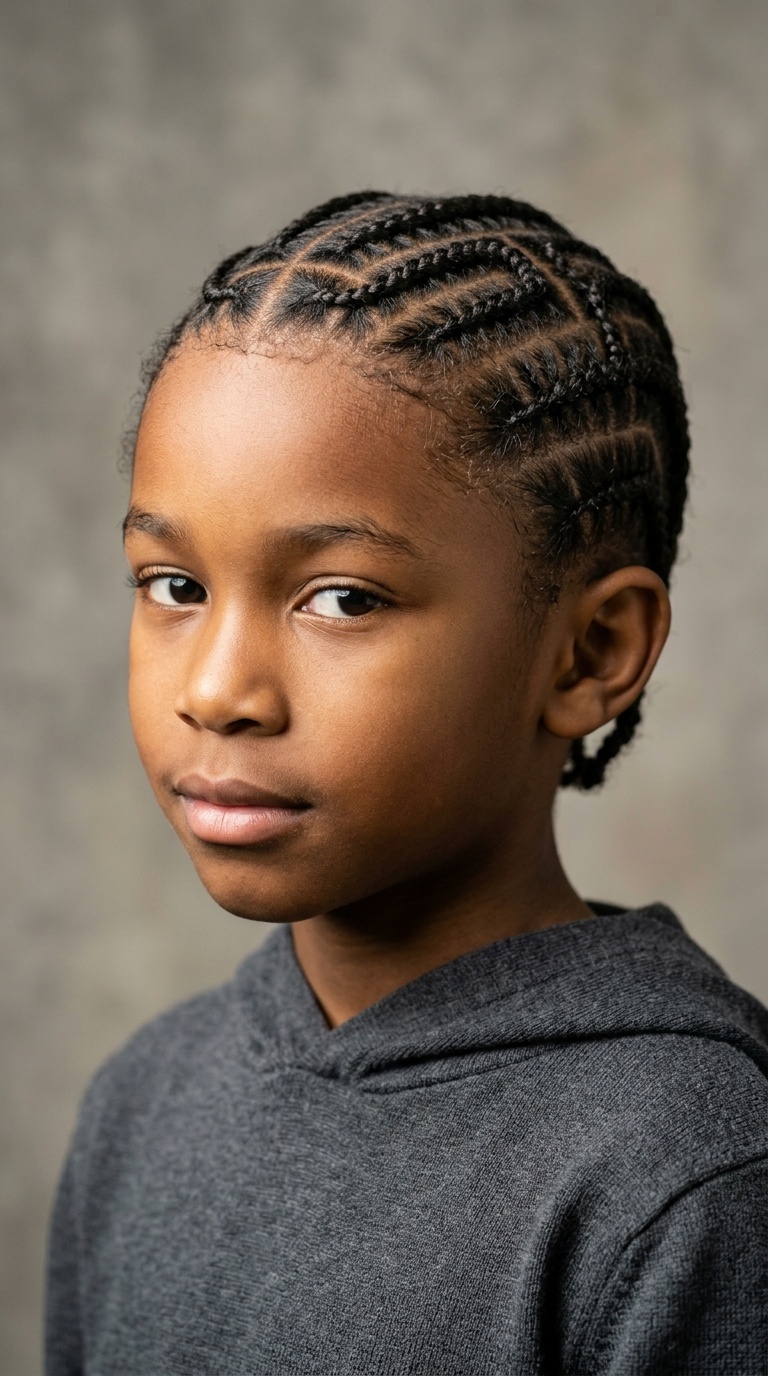 Maze-Patterned Scalp Braids
