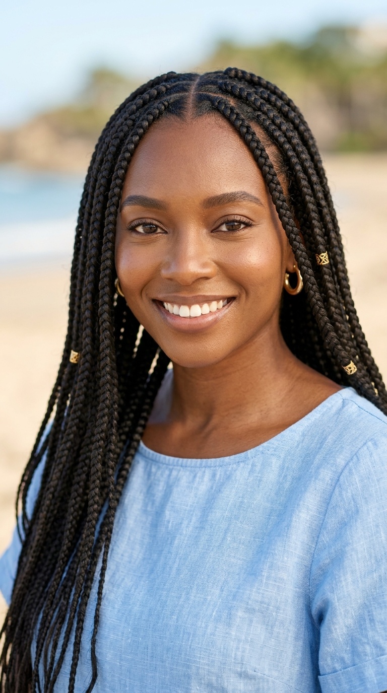 Medium Knotless Box Braids