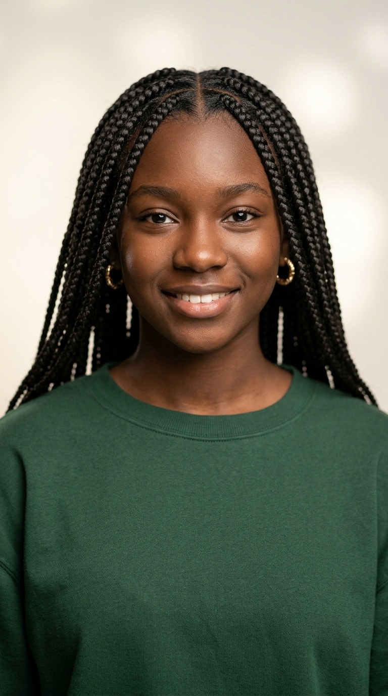 Medium Knotless Box Braids