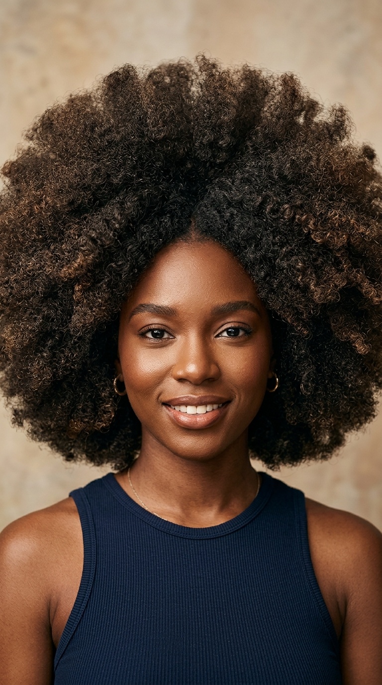Mega-Volume Afro Blowout