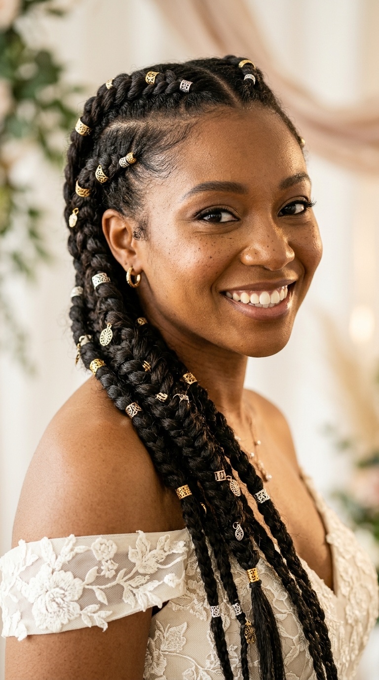 Mermaid Braids with Hair Rings