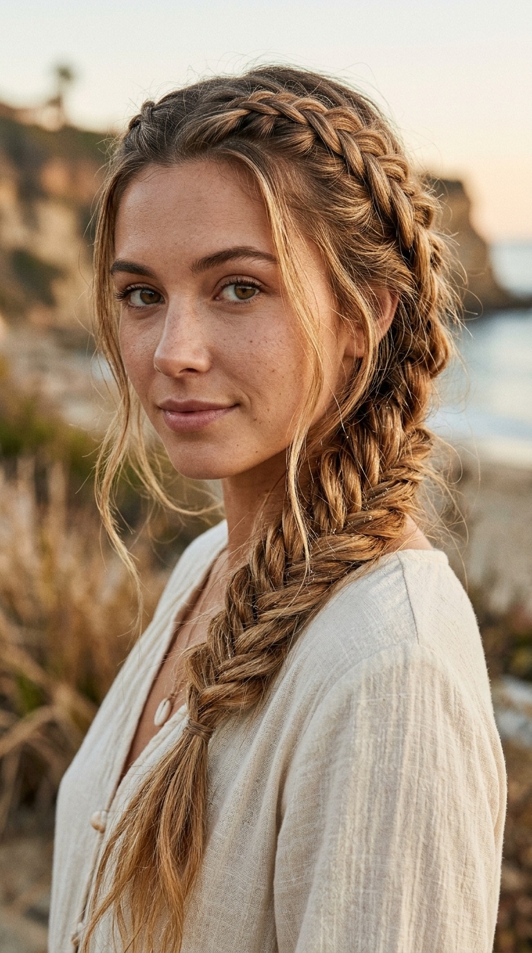 Mermaid Braids with Salt Spray