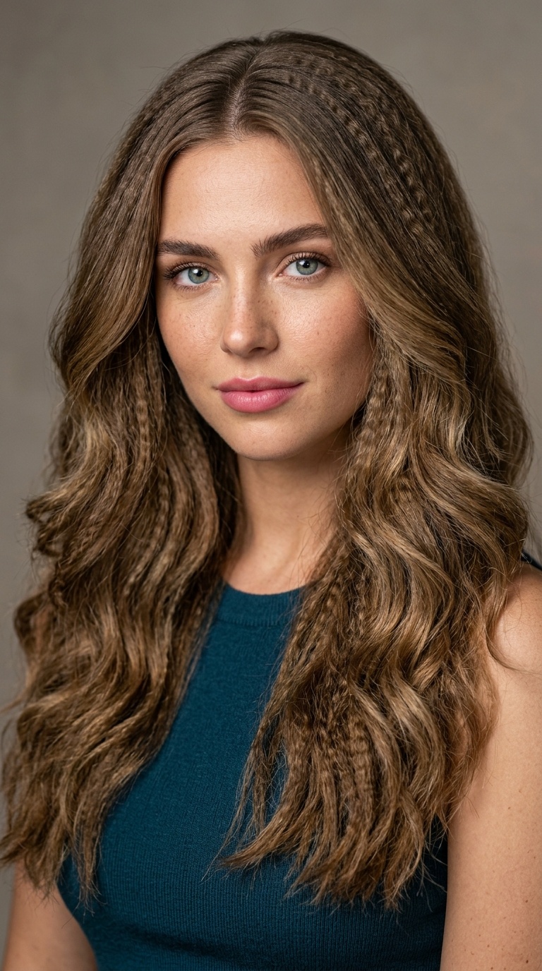 Mermaid Waves with Crimped Accents