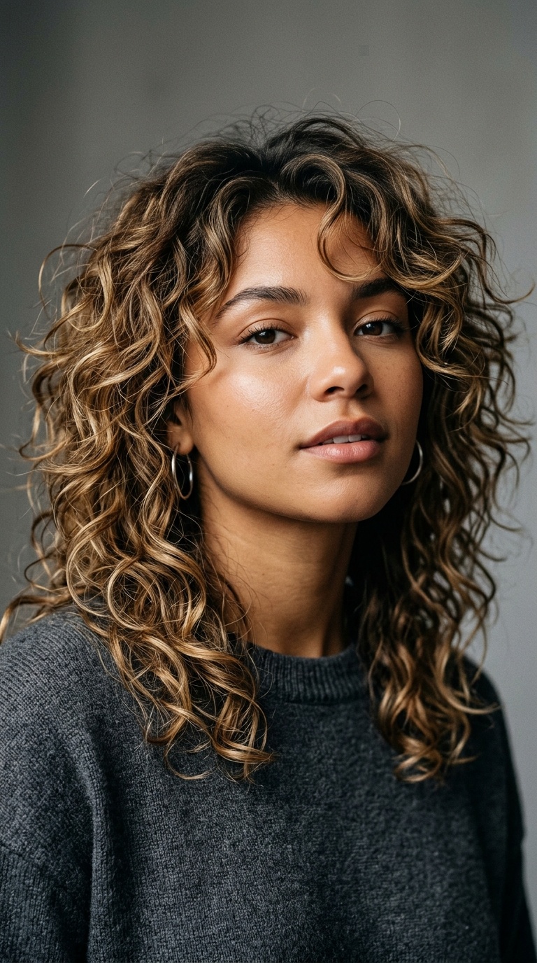 Messy Bedhead Curls with Razor-Cut Layers
