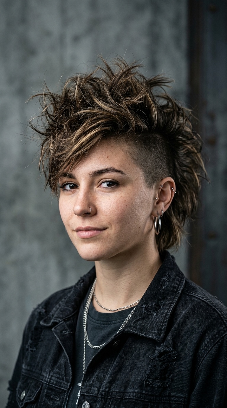 Messy Bedhead Faux Hawk