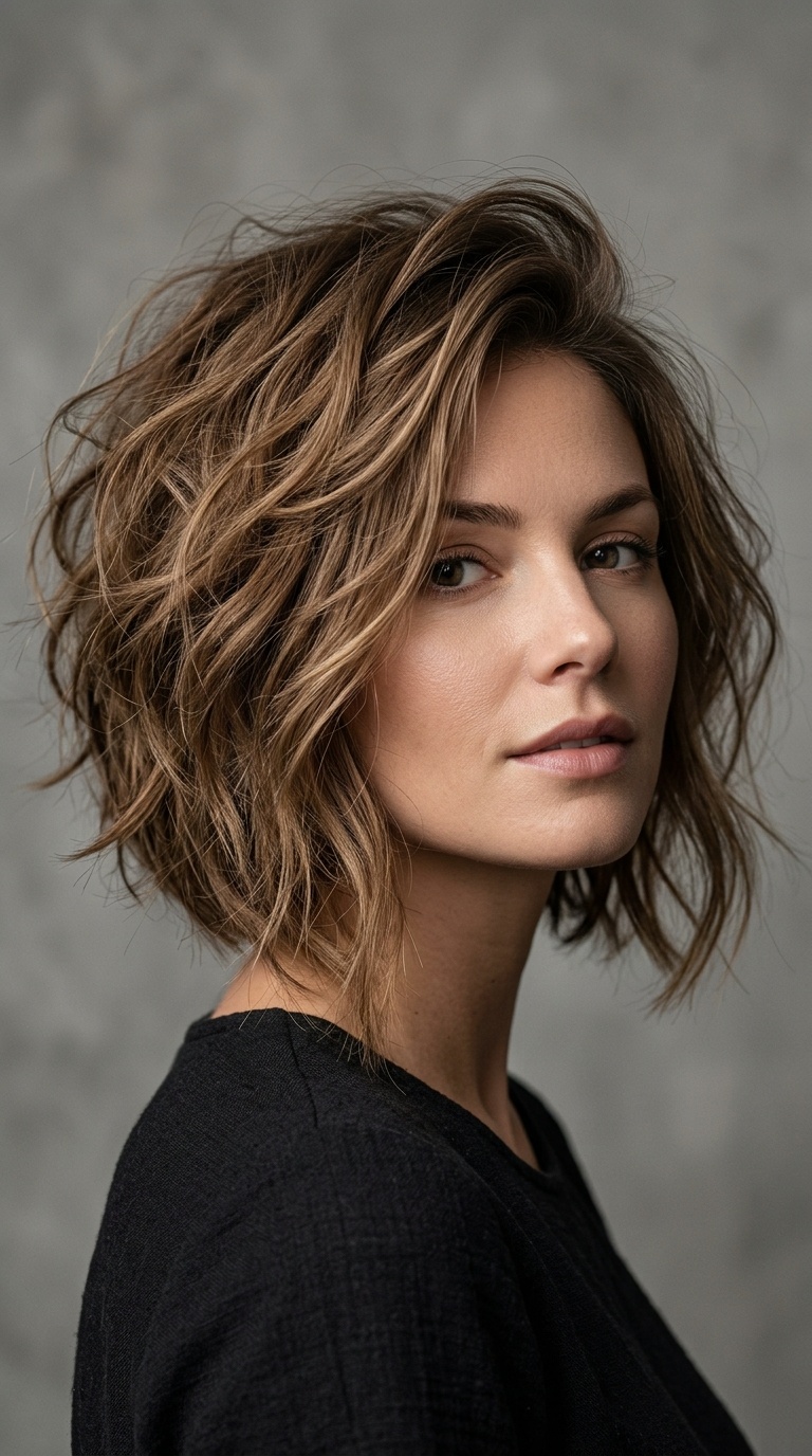 Messy Bedhead Inverted Bob